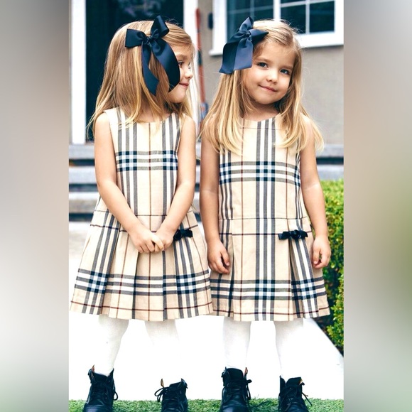 Burberry Other - Burberry Nova Check Sheath Buckle Pleated Ruffle Sleeveless Heritage Dress